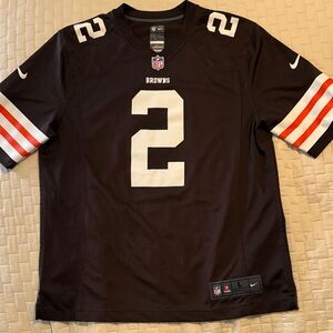 Men’s Nike On Field Johnny Manziel Browns NFL jersey. Size L.